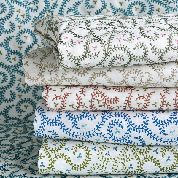 Buta Sage Fabric by Clarke & Clarke