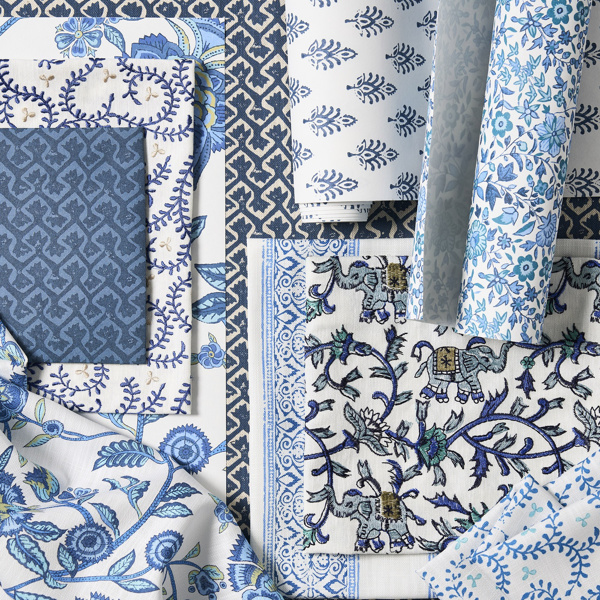 Kalpa Ink Fabric by Clarke & Clarke