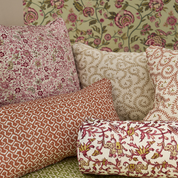 Gamthi Blush Fabric by Clarke & Clarke
