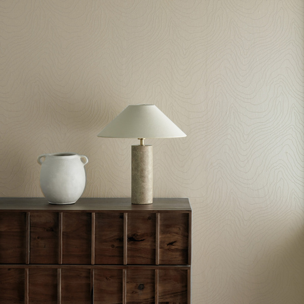 Formation Wide Width Pearl Wallpaper by Harlequin