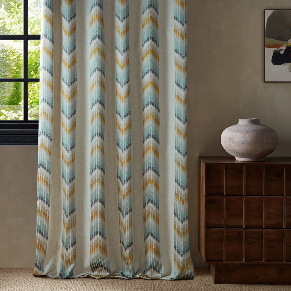 Kengo Gold/Topaz Fabric by Harlequin