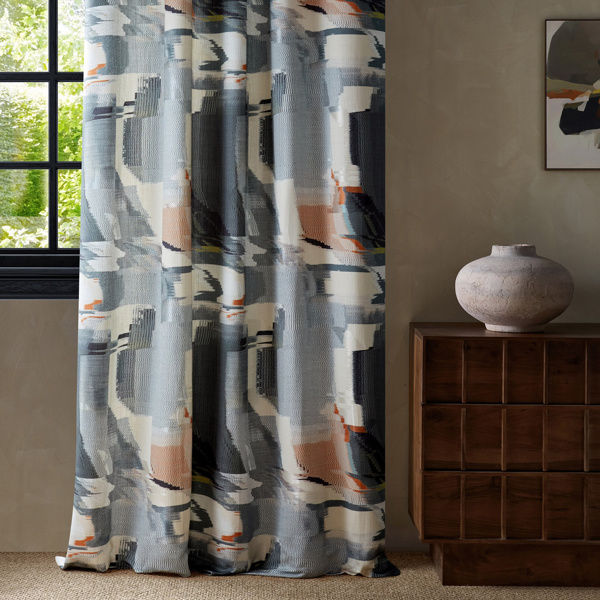 Perspective Slate/Sedona Fabric by Harlequin