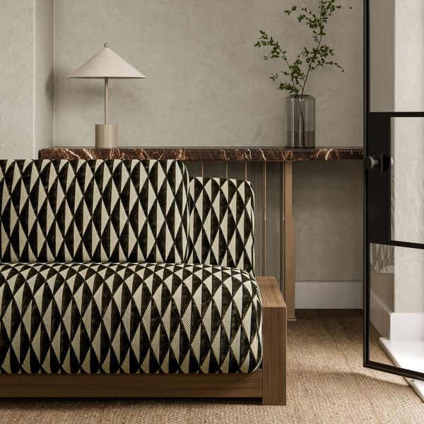 Irradiant Gold Fabric by Harlequin