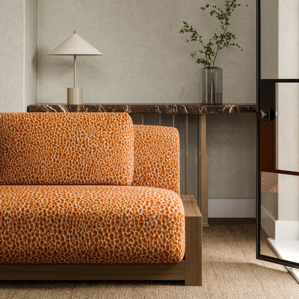 Lacuna Ebony Fabric by Harlequin