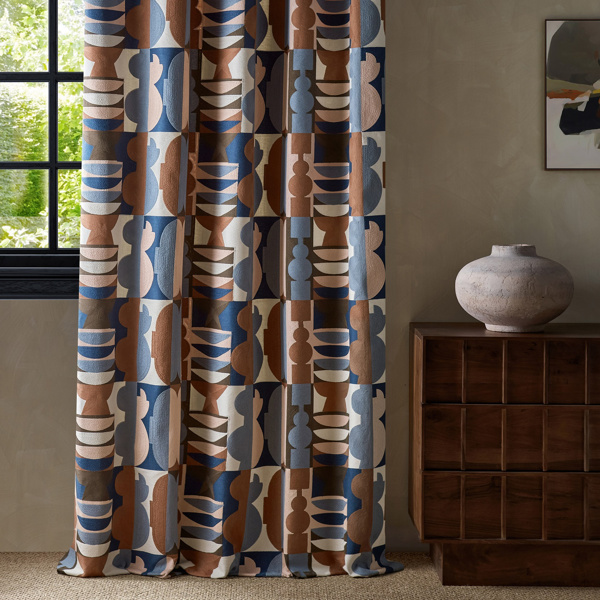 Potshop Rose/Pacific Fabric by Harlequin