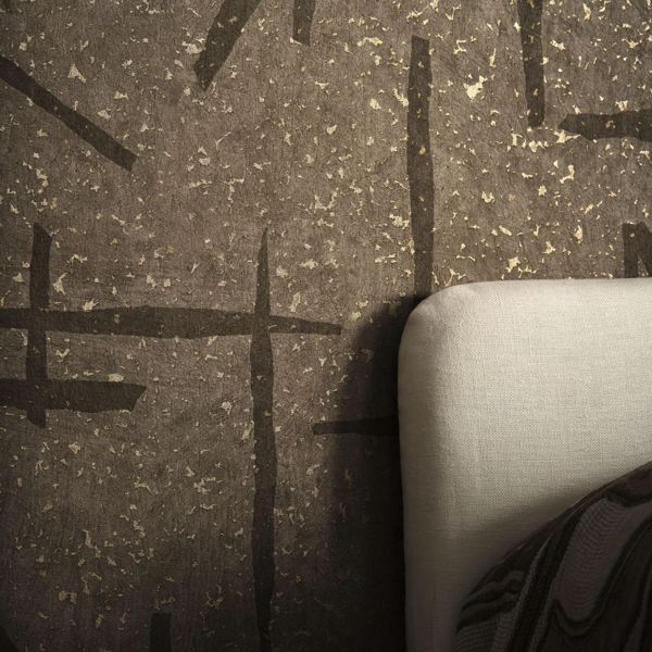 Dolmens Onyx/Limestone Wallpaper by Harlequin