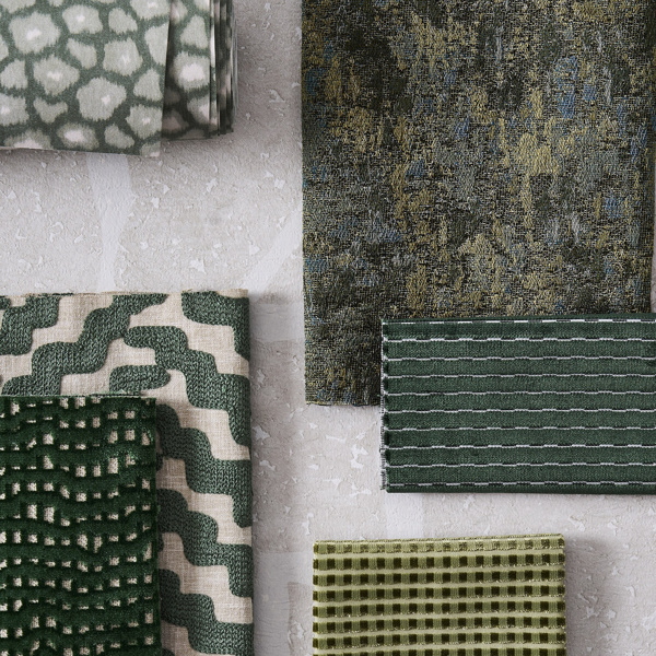Eliasson Kyanite/Emerald Fabric by Harlequin