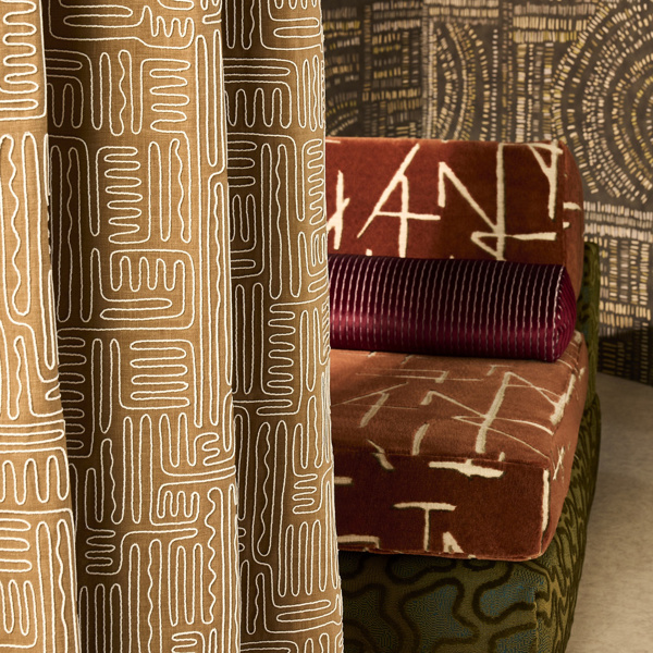 Hollow Tan Fabric by Harlequin
