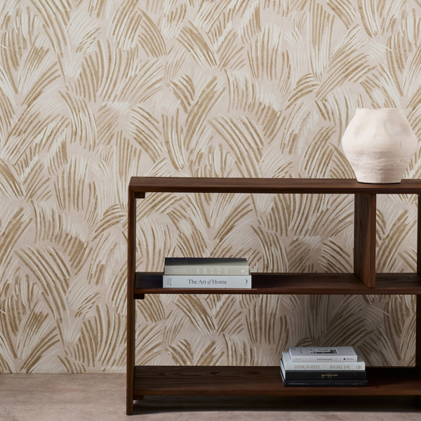 Glyph Sandstone/Chalk Wallpaper by Harlequin