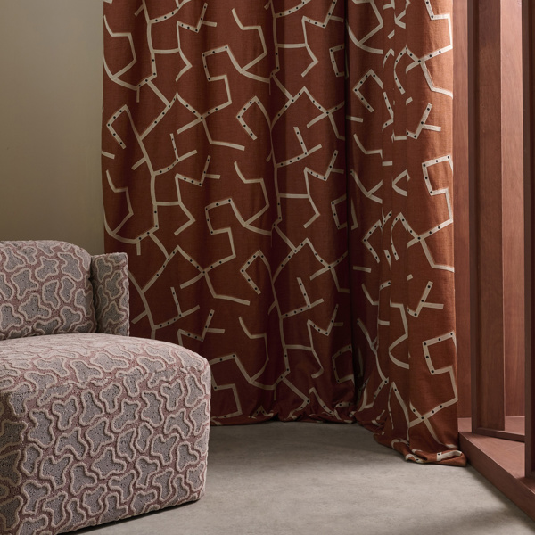 Saraceno Rust Fabric by Harlequin