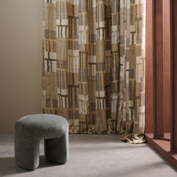 Monolith Sapphire/Limeston Fabric by Harlequin