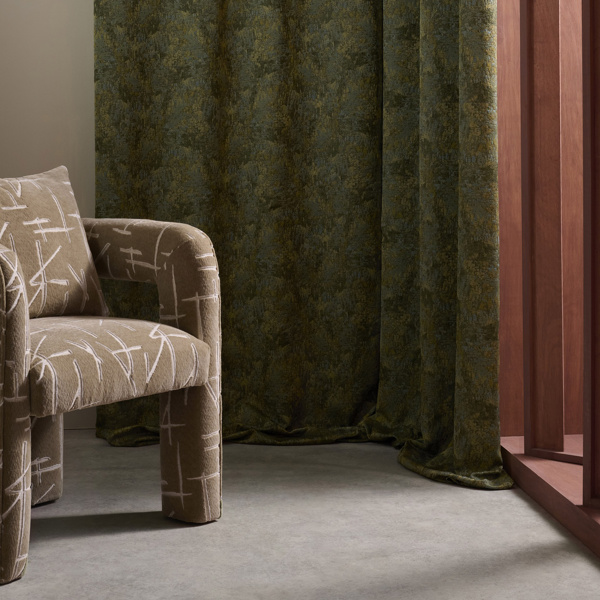 Eliasson Kyanite/Emerald Fabric by Harlequin
