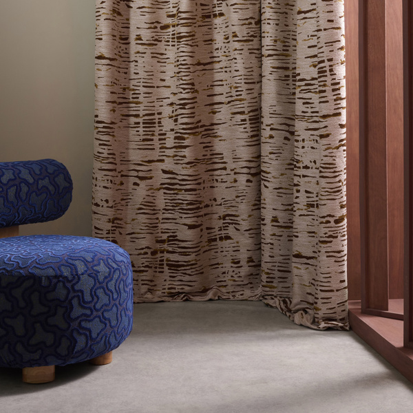 Oceanic Chalk/Clay Fabric by Harlequin