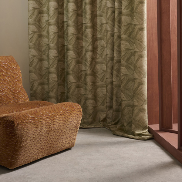 Cartography Moss Fabric by Harlequin
