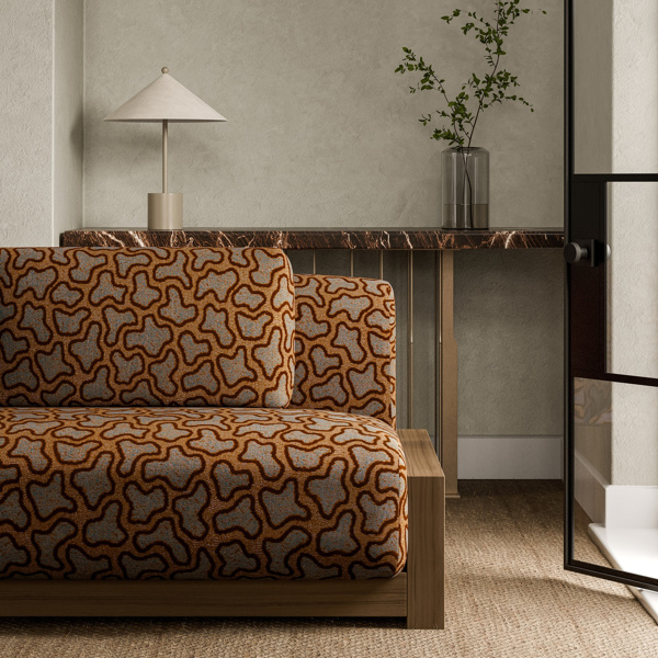 Molten Amber/Topaz Fabric by Harlequin