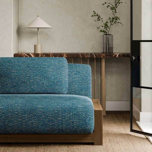 Chert Sapphire Fabric by Harlequin