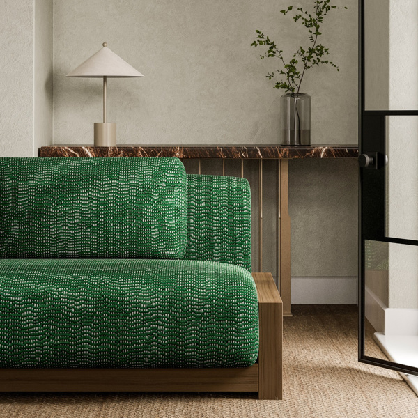 Chert Malachite Fabric by Harlequin