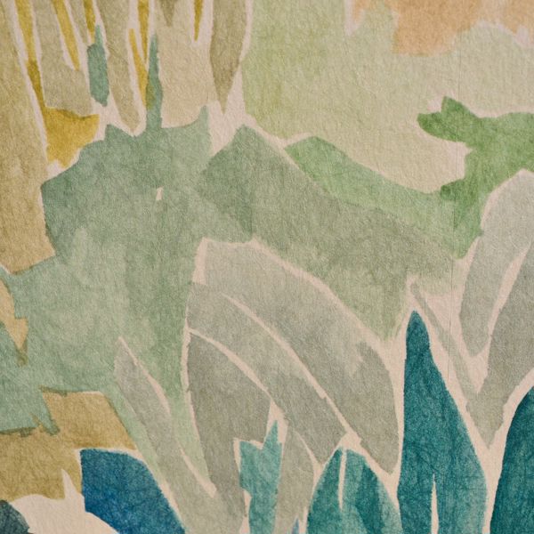 Saltillo Grounded/Succulent/Haze Wallpaper by Harlequin