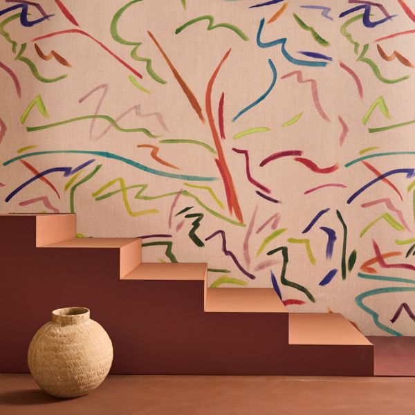 Pintura Majorelle/Spice/Forest Wallpaper by Harlequin