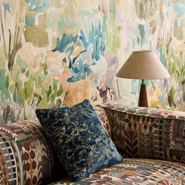 Derain Adriatic/Ink Fabric by Harlequin