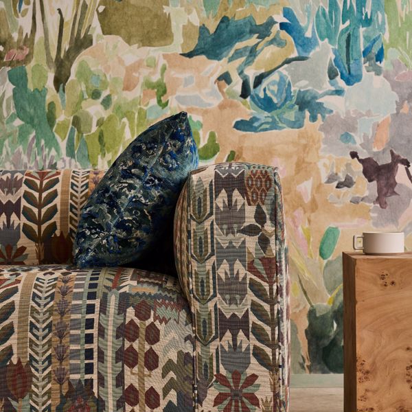 Derain Adriatic/Ink Fabric by Harlequin