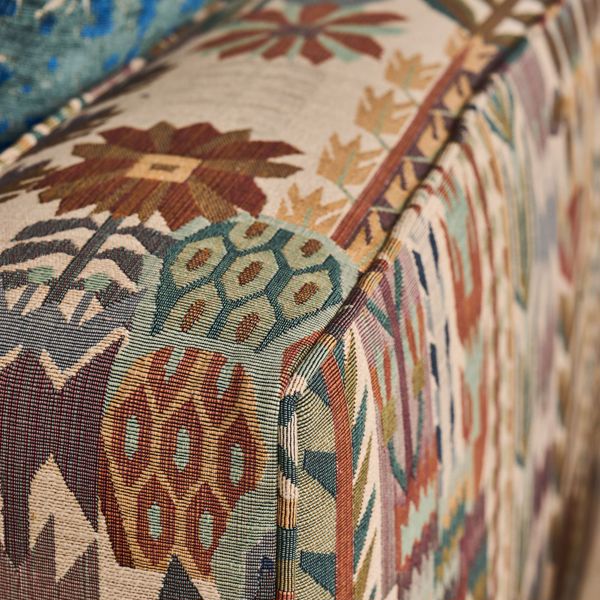 Kuparr Terracotta/Azul Fabric by Harlequin