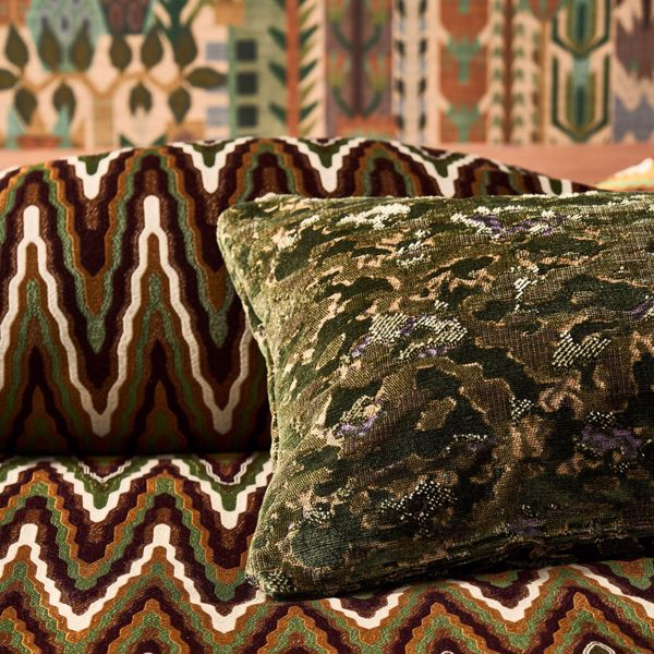 Derain Moss/Heather Fabric by Harlequin