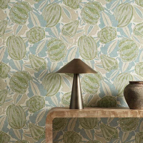 Zenith Pine/Seaglass Wallpaper by Harlequin