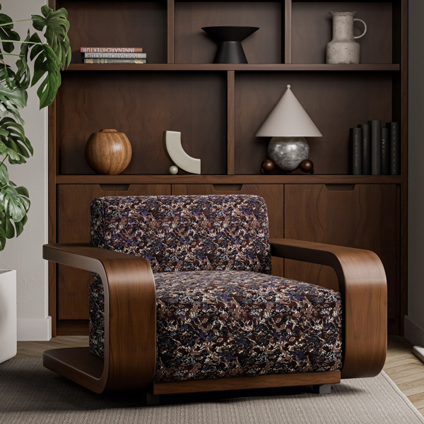 Derain Burgundy/Amethyst Fabric by Harlequin