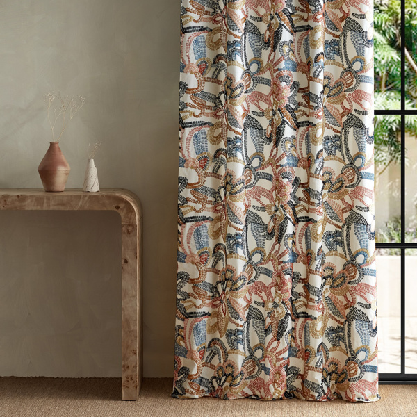 Ania Forest/Azul/Ochre Fabric by Harlequin