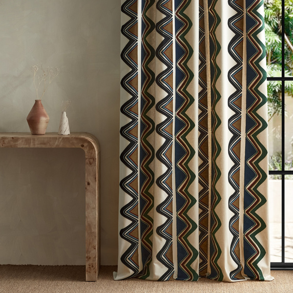 Kaleido Moss/Onyx Fabric by Harlequin