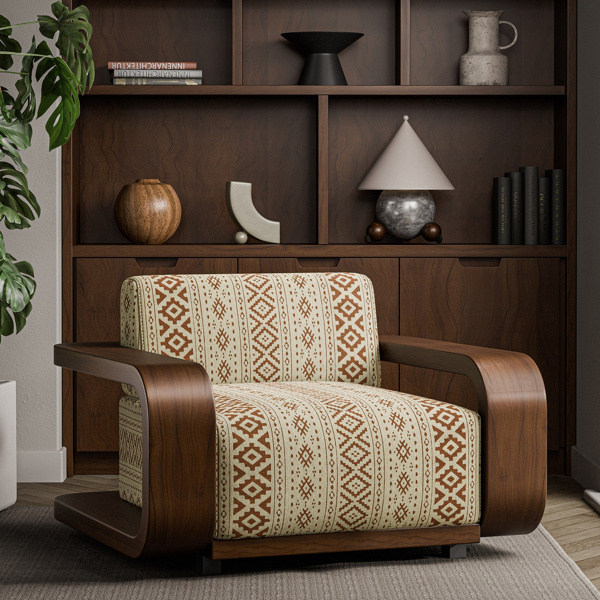 Rebozo Terracotta Fabric by Harlequin