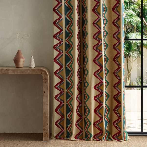 Kaleido Scarlet/Midnight Fabric by Harlequin