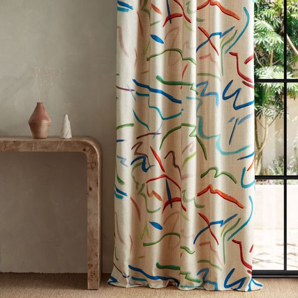 Pintura Majorelle/Spice/Forest Fabric by Harlequin