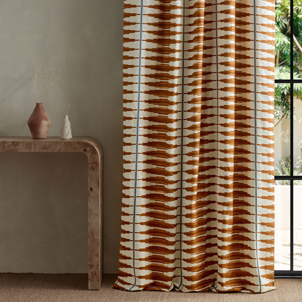 Cintilla Spice/Adriatic Fabric by Harlequin