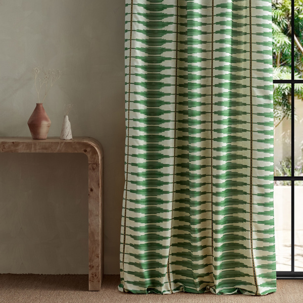 Cintilla Evergreen/Spice Fabric by Harlequin