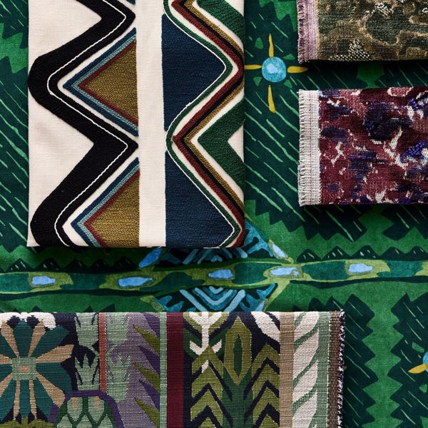 Derain Burgundy/Amethyst Fabric by Harlequin