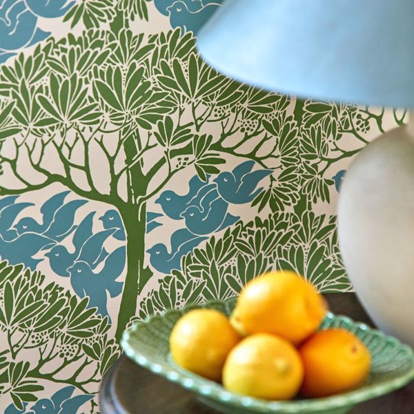 The Savaric Garden Green Wallpaper by Morris & Co