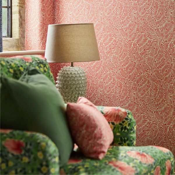Yew & Aril Watermelon Wallpaper by Morris & Co