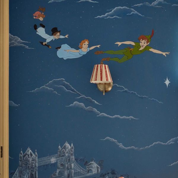 Peter Pan Evening Blue Wallpaper by Sanderson