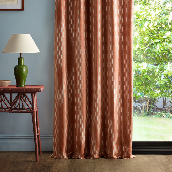 Sabu Stripe Madder/Indigo Fabric by Sanderson