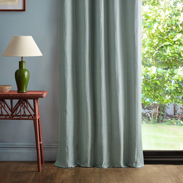 Batak Check Udaipur Blue Fabric by Sanderson