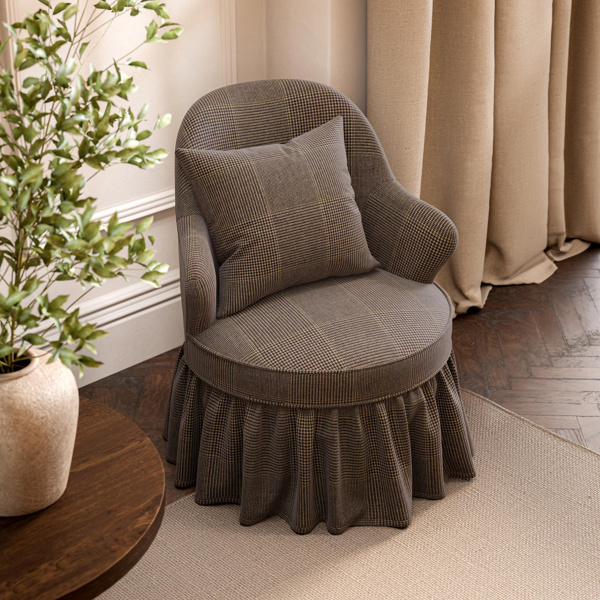 Hareford Wool Oak Red Fabric by Sanderson