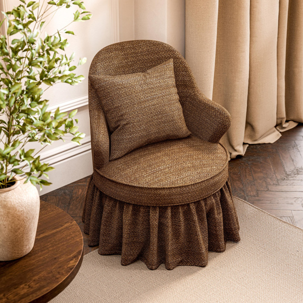 Littlecombe Wool Muntjac/Maple Fabric by Sanderson