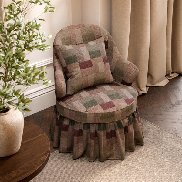 Tavistone Wool Madder/Yew Green Fabric by Sanderson