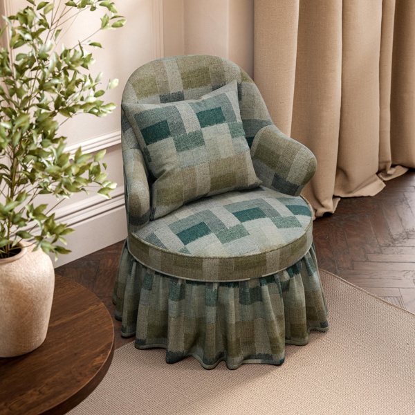 Tavistone Wool Mineral Blue/Maple Fabric by Sanderson