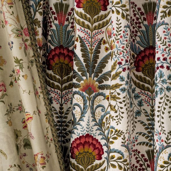 Nectar Fields Sage/Blossom Fabric by Sanderson