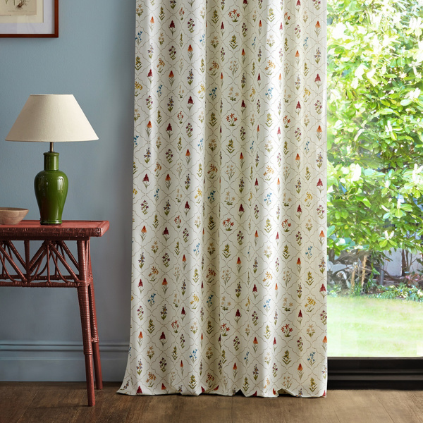 Spring Meadow Embroidery Chintz Fabric by Sanderson