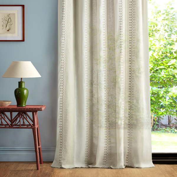 Cordelia Salt & Sand Fabric by Sanderson