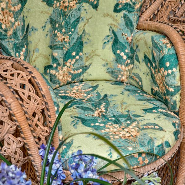 Lily Stripe Archive Green Fabric by Zoffany